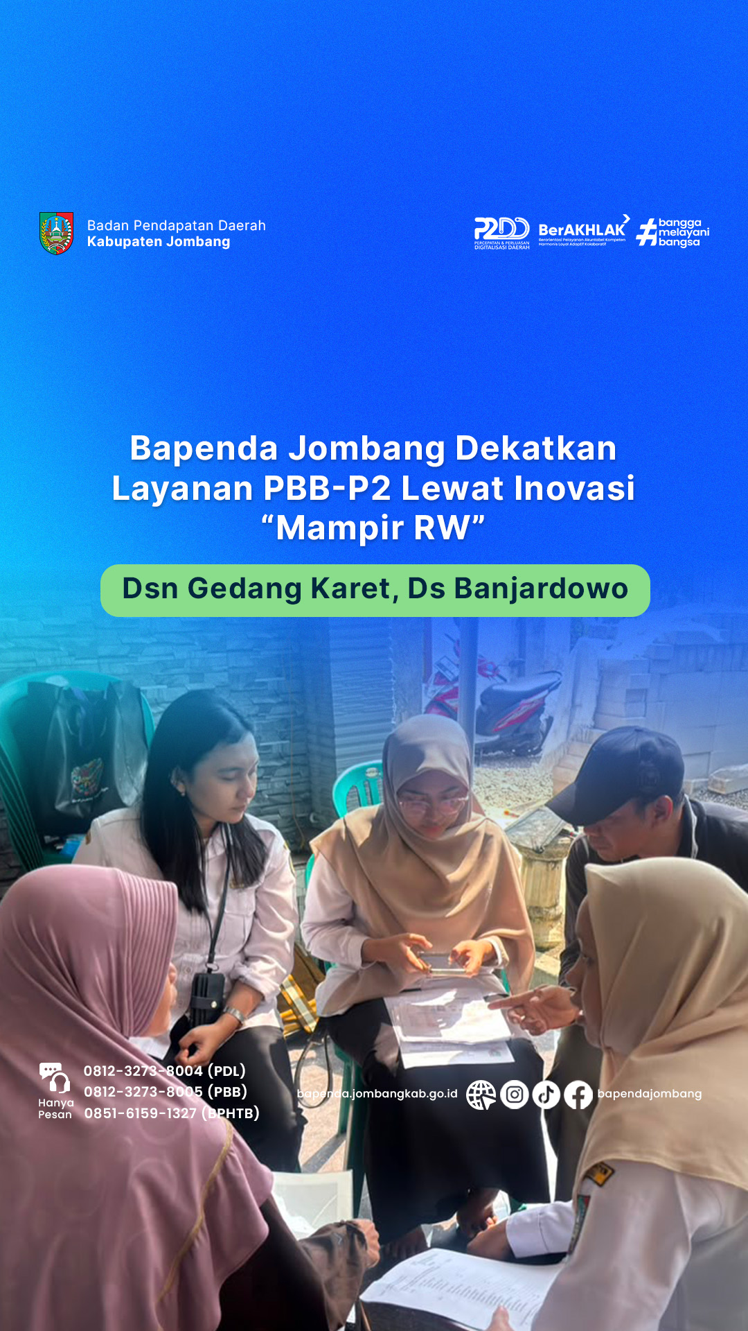 Dekatkan Layanan Lewat "Mampir RW", Bayar PBB di Desa Banjardowo Kini Lebih Cepat Tanpa Antre Lewat QRIS
