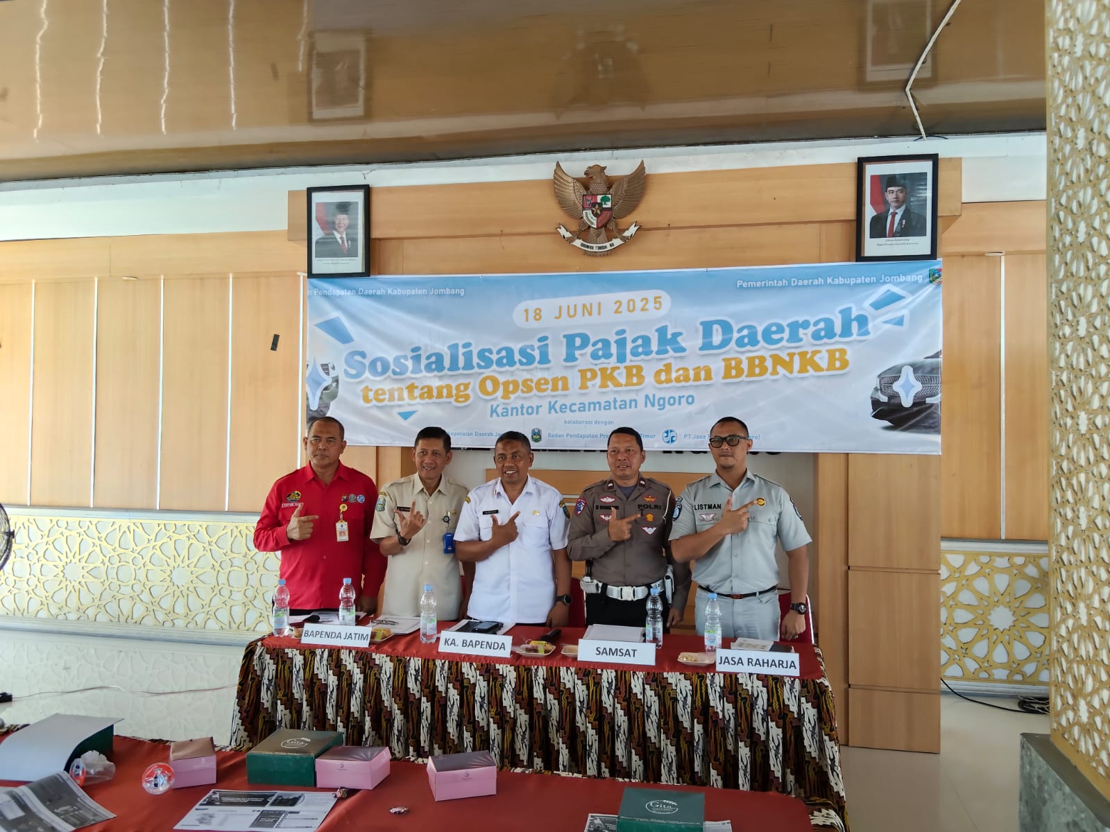 SOSIALISASI PAJAK OPSEN PKB DAN BBNKB DIGELAR DI KECAMATAN NGORO: BAHAS JASA RAHARJA, FASTPAY, DAN KASUS BALIK NAMA KENDARAAN
