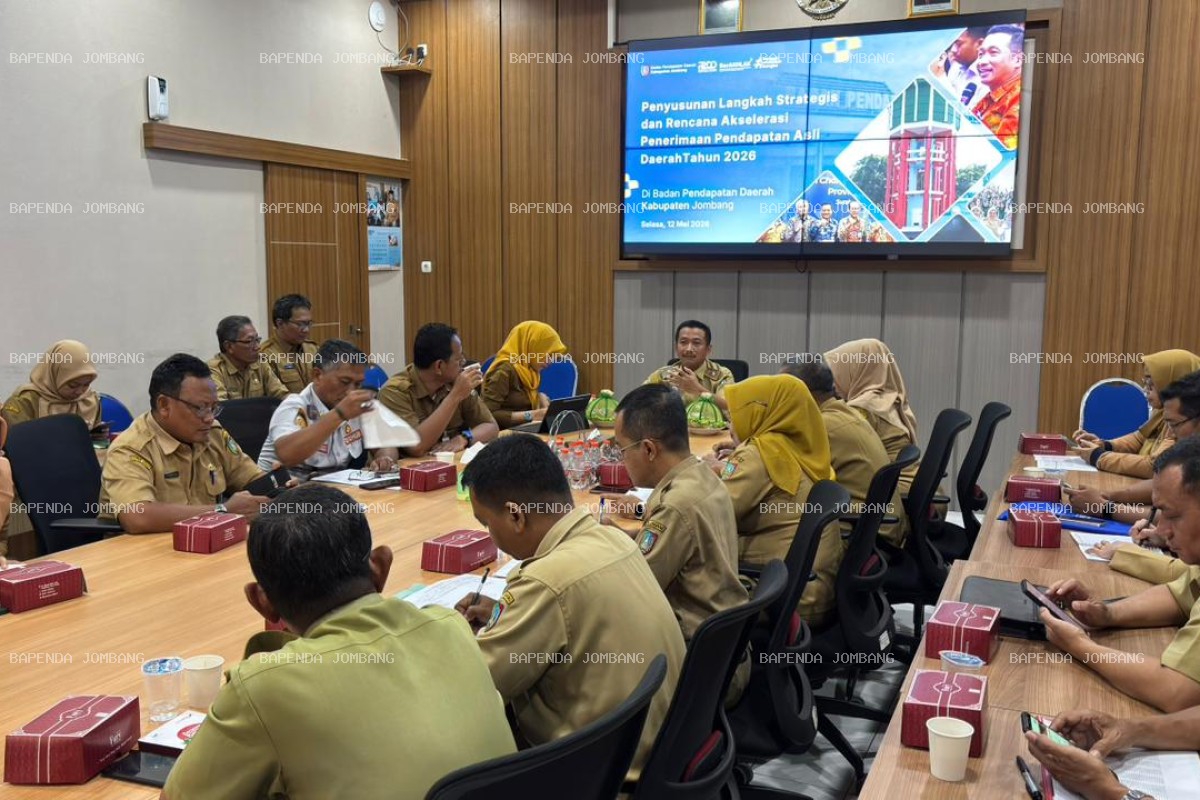 Bapenda Jombang Perkuat Optimalisasi PAD 2026–2027 melalui Implementasi ETPD