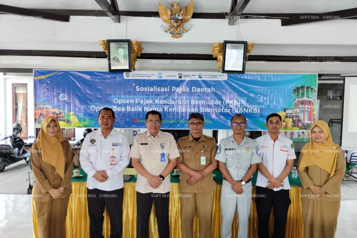 Tingkatkan Literasi Pajak Daerah, Bapenda dan Tim Pembina Samsat Jombang Sosialisasikan Opsen PKB-BBNKB di Kecamatan Jogoroto