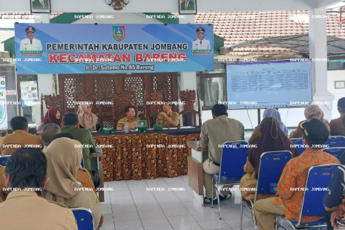 Monev PBB-P2 Kecamatan Bareng, Bapenda Jombang Perkuat Sinergi Percepatan Pelunasan Pajak