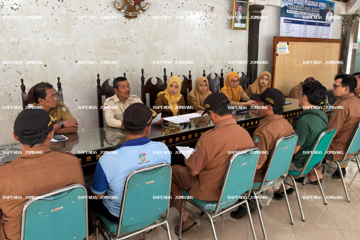 Bapenda Jombang Gelar Monev PBB-P2 di Kecamatan Wonosalam, Kejar Target Penerimaan Sebelum Jatuh Tempo