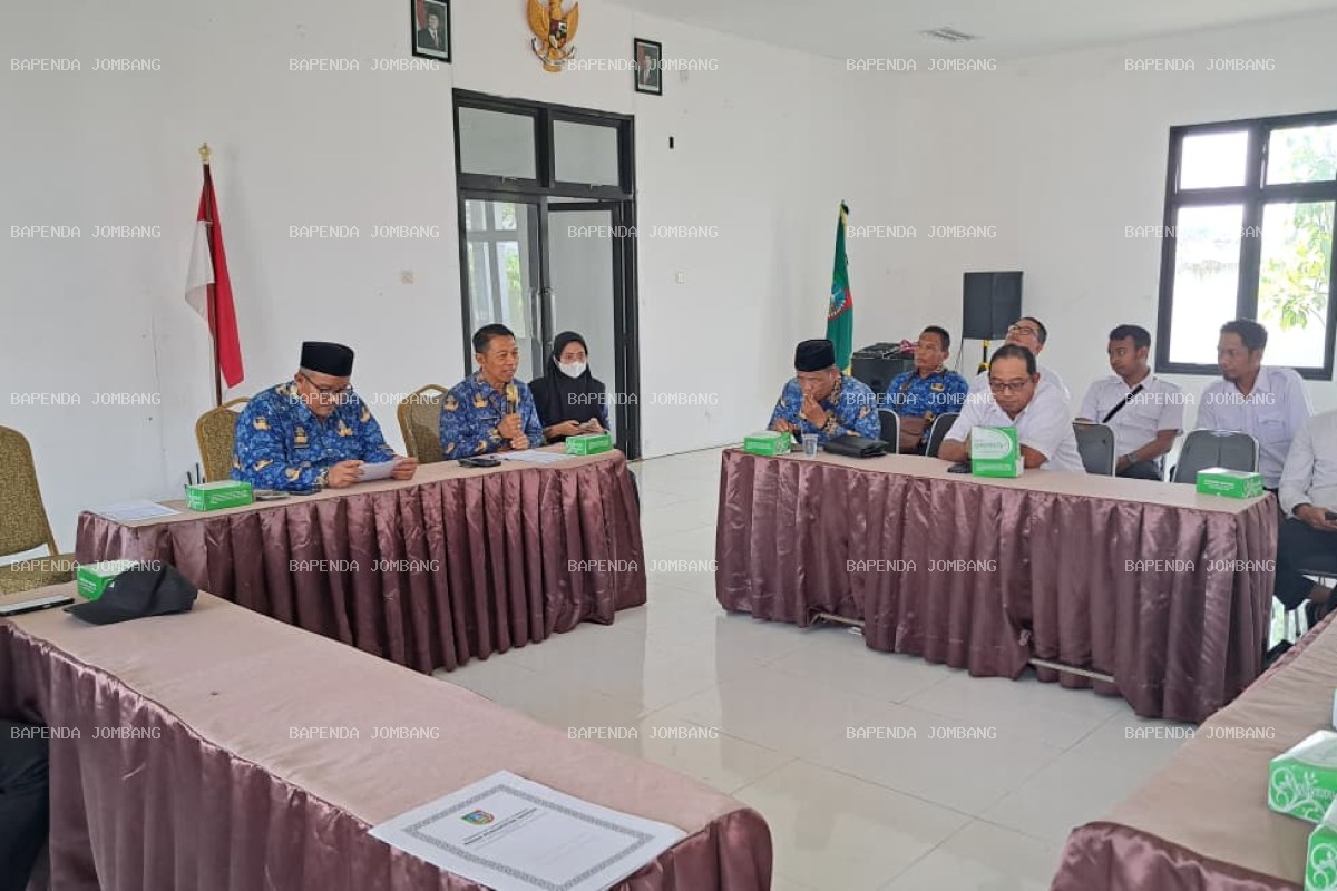 Bapenda Jombang Gelar Monev PBB-P2 di Kecamatan Diwek, Dorong Percepatan Penerimaan Pajak Daerah