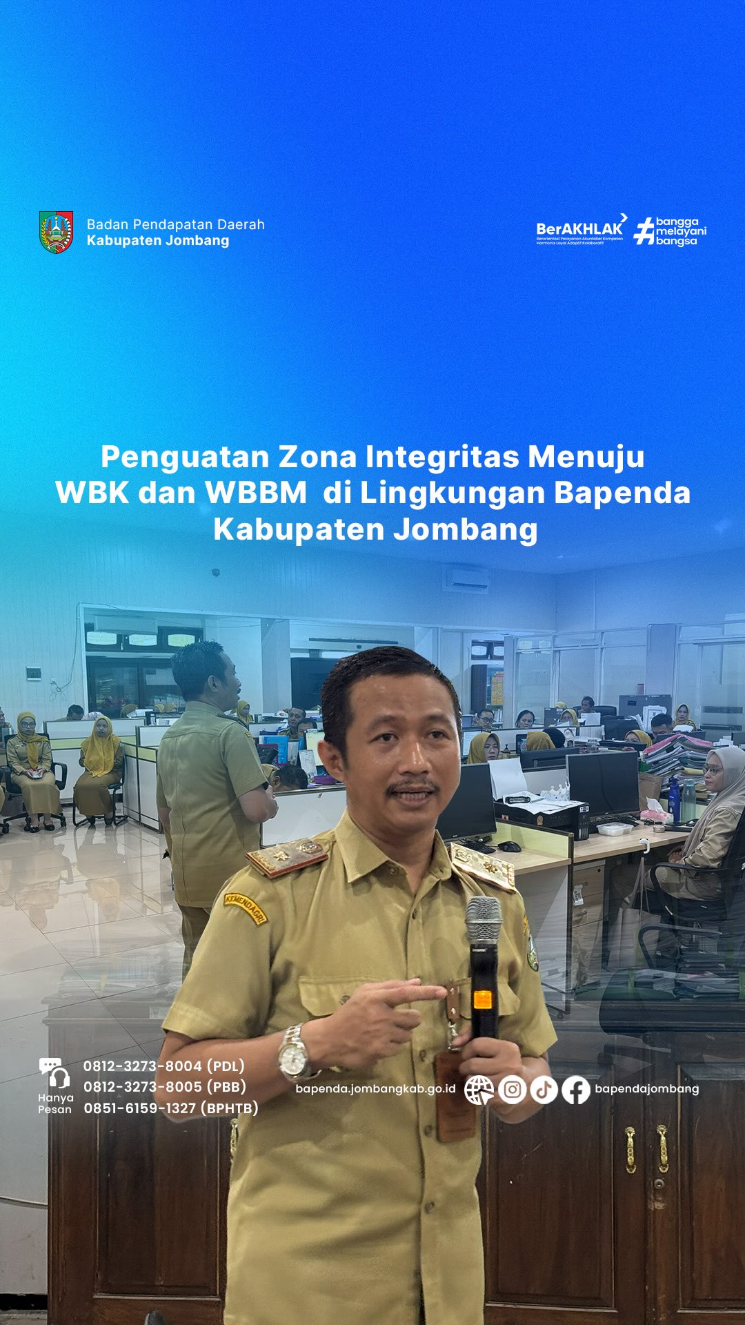 Penguatan Zona Integritas Menuju WBK dan WBBM Bapenda Kabupaten Jombang