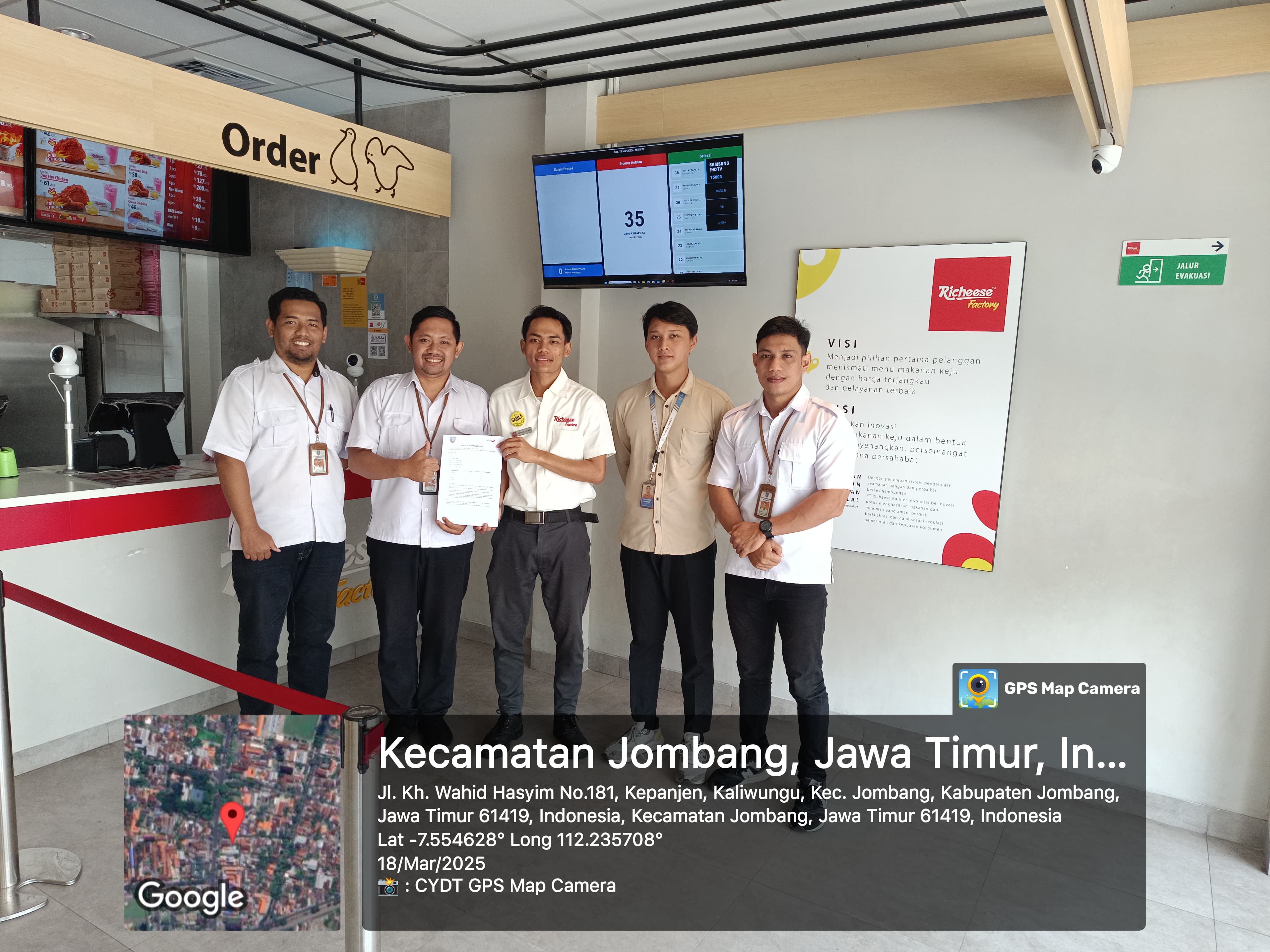 PENANDATANGANAN BAI (BERITA ACARA IMPLEMENTASI) PEREKAMAN TRANSAKSI ELEKTRONIK ANTARA RICHEESE JOMBANG DAN CARTENZ