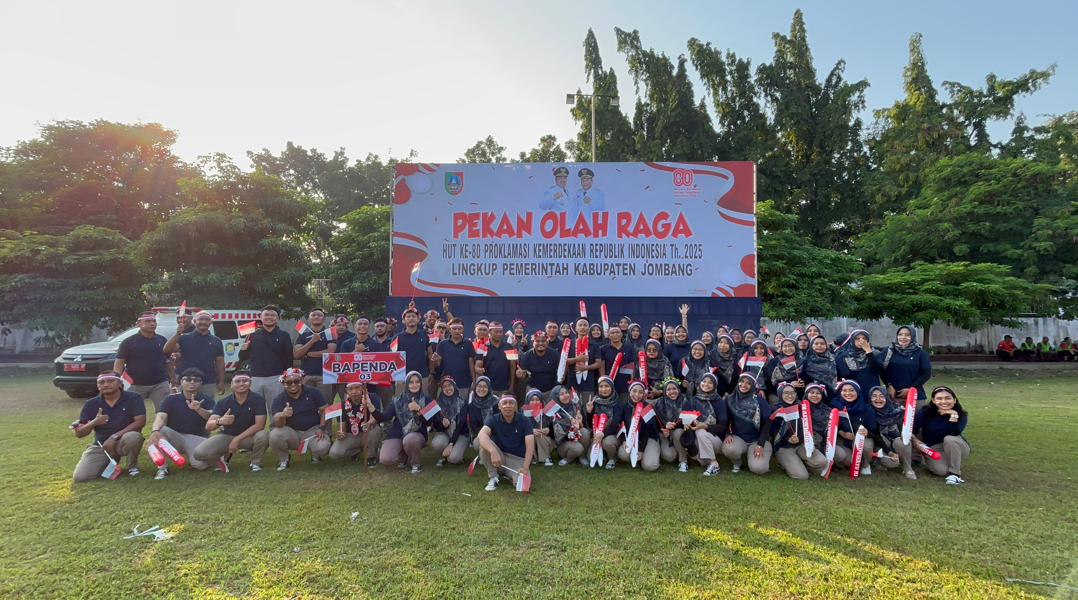 BAPENDA KABUPATEN JOMBANG IKUTI PEKAN OLAHRAGA PEMKAB JOMBANG DALAM RANGKA HUT KE-80 RI