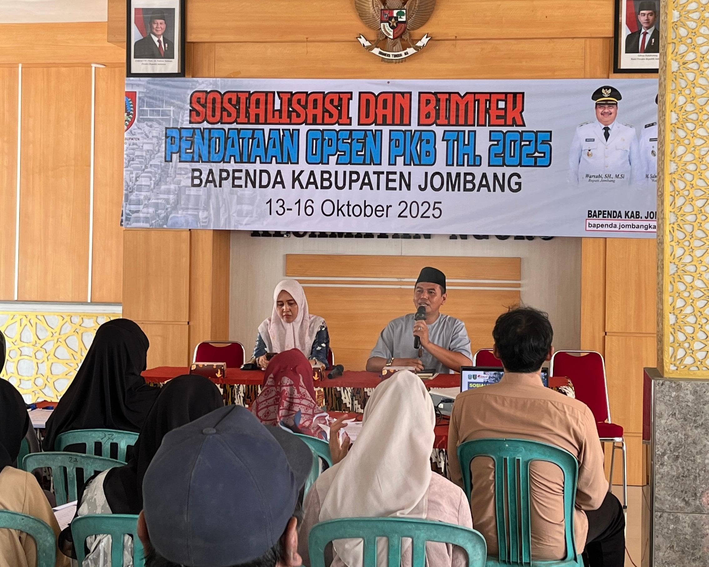 SOSIALISASI DAN BIMBINGAN TEKNIS PENDATAAN PAJAK KENDARAAN BERMOTOR DI KECAMATAN NGORO TAHUN 2025