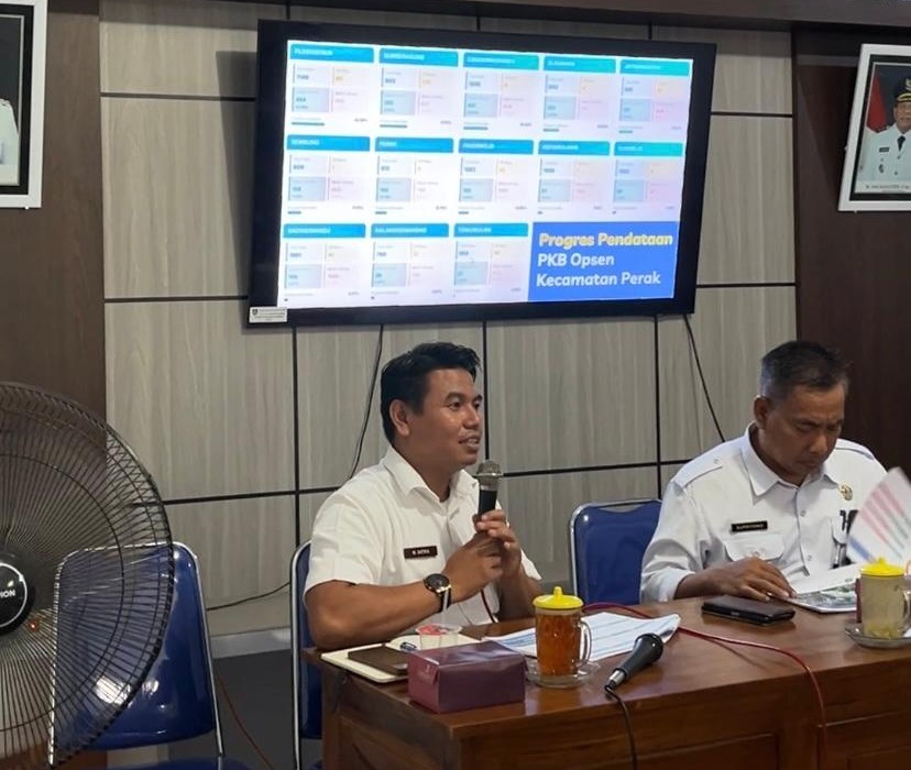 MONEV BERLANJUT KE PERAK! BAPENDA JOMBANG EVALUASI PENDATAAN OPSEN PKB & BBNKB 2025