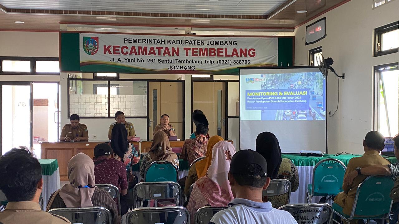 MONEV OPSEN PKB KECAMATAN TEMBELANG: EMPAT DESA TUNTASKAN VERIFIKASI DATA 100 PERSEN