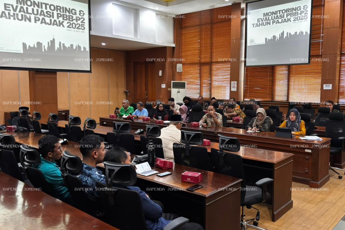 Bapenda Jombang Gelar Evaluasi PBB-P2 2025: Tekankan Percepatan Penagihan dan Uji Petik Lapangan