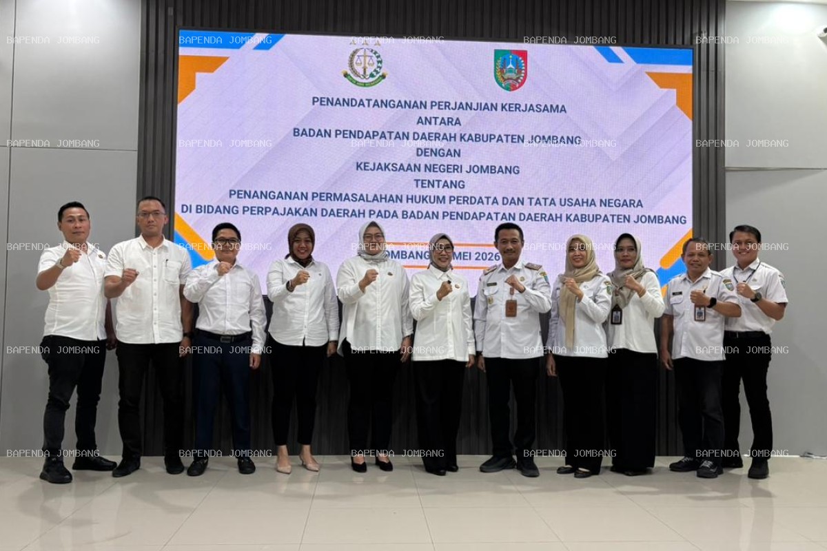 Penandatanganan Perjanjian Kerjasama antara Badan Pendapatan Daerah Kabupaten Jombang dengan Kejaksaan Negeri Jombang
