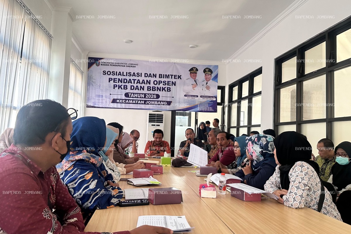 Bapenda Jombang Gelar Sosialisasi Pendataan Opsen PKB dan BBNKB di Kecamatan Jombang