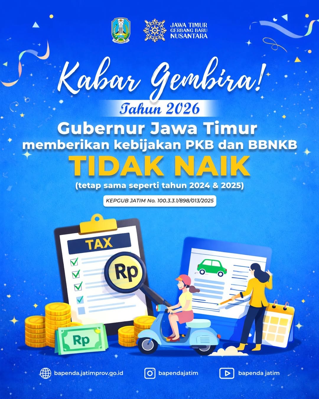 PKB & BBNKB Jatim 2026 Tetap Stabil, Ada Diskon Menarik!