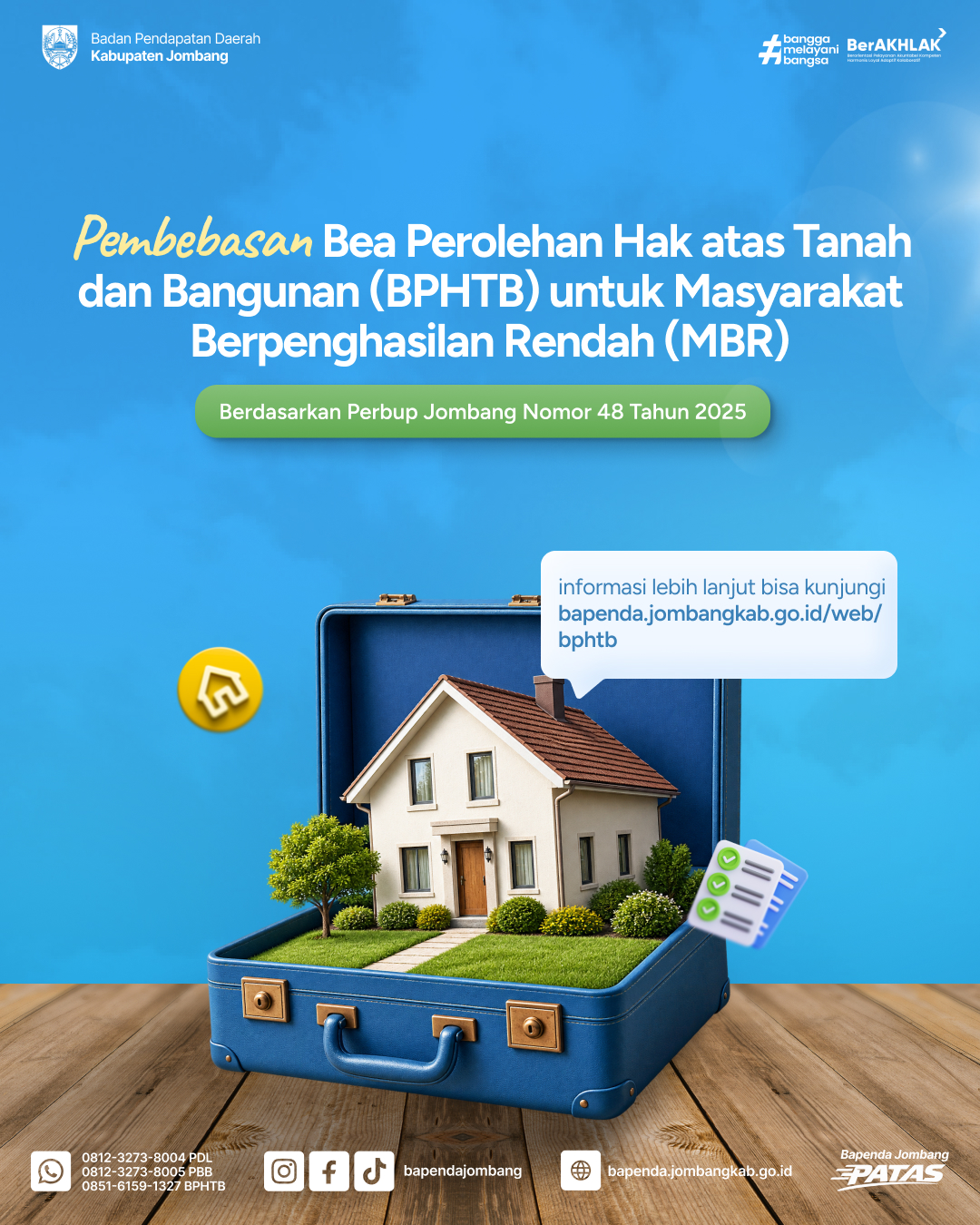 Pembebasan BPHTB untuk Masyarakat Berpenghasilan Rendah (MBR)