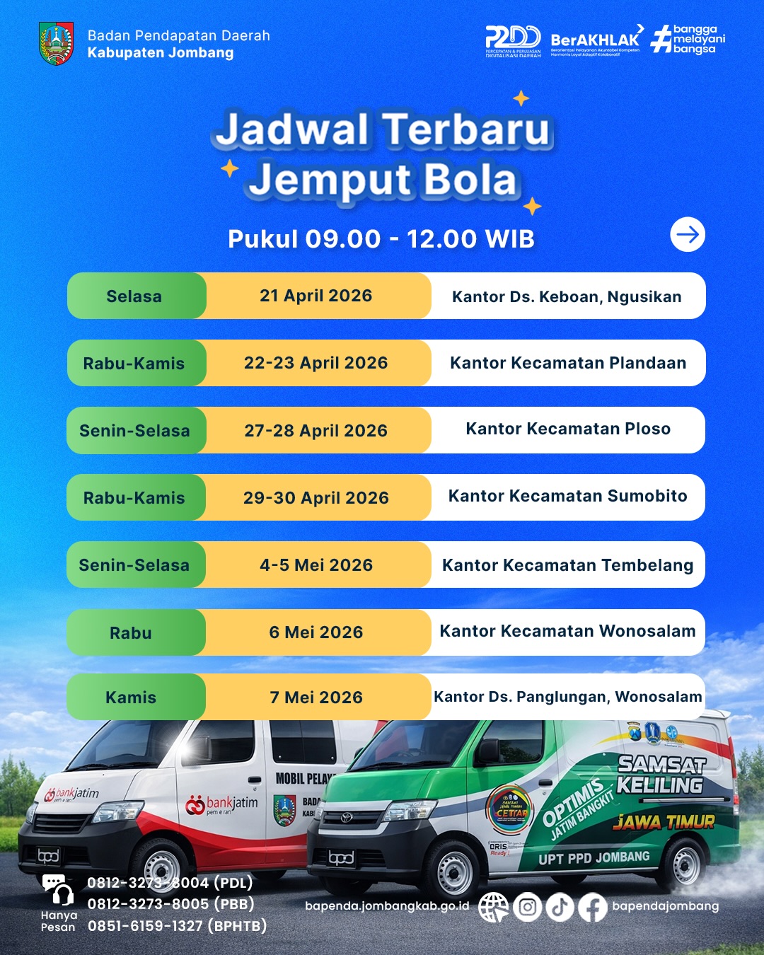 Jadwal Pelayanan Jemput Bola Terbaru 2026! - Part 2