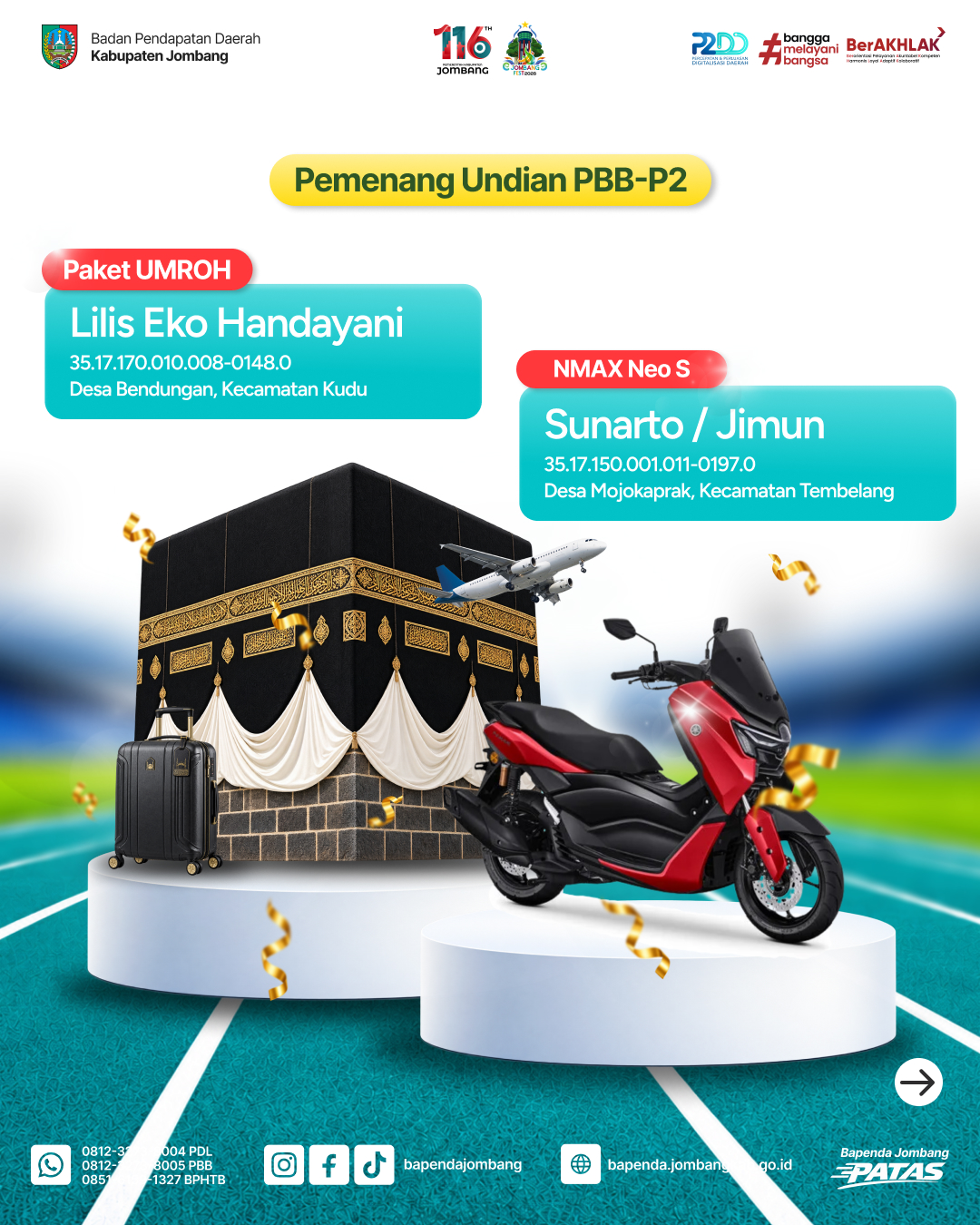 Informasi Pemenang Undian Gebyar Pajak Daerah 2026 - Part 4