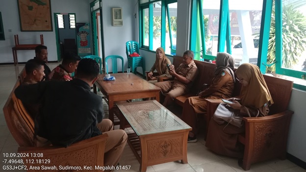 PENDAMPINGAN DALAM RANGKA OPTIMALISASI PENDATAAN PBB P2 TAHAP I DI DESA SUDIMORO KECAMATAN MEGALUH