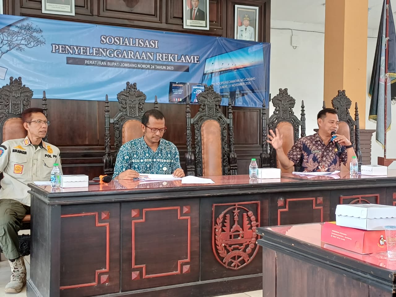 SOSIALISASI TERTIB REKLAME SASAR WILAYAH MOJOAGUNG